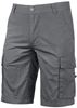 WEY132GI - Bermuda cargo de travail gris acier Summer