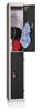 Vestiaire multicases 2 cases superposees 1 colonne Larg 400mm