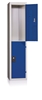 Vestiaire multicases 2 cases superposees 1 colonne Larg 300mm