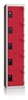 Vestiaire multicases 5 cases superposees 1 colonne Larg 400mm
