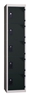 Vestiaire multicases 5 cases superposees 1 colonne Larg 400mm