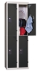 Vestiaire multicases 2 cases superposees 2 colonnes Larg 300mm