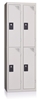 Vestiaire multicases 2 cases superposees 2 colonnes Larg 300mm
