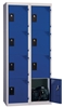 Vestiaire multicases 4 cases superposees 2 colonnes Larg 300mm