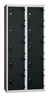 Vestiaire multicases 5 cases superposees 2 colonnes Larg 400mm