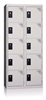 Vestiaire multicases 5 cases superposees 2 colonnes Larg 400mm