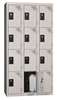 Vestiaire multicases 4 cases superposees 3 colonnes Larg 300mm