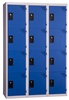 Vestiaire multicases 4 cases superposees 3 colonnes Larg 300mm