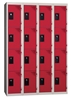 Vestiaire multicases 4 cases superposees 4 colonnes Larg 300mm