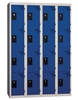 Vestiaire multicases 4 cases superposees 4 colonnes Larg 300mm