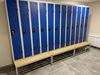 Vestiaire metallique industrie propre 4 colonnes