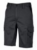 WST279BC - Bermuda de travail noir carbone Bonito