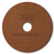 Disque cristallisation Scotch Brite 3M terre de sienne 406 mm par 5