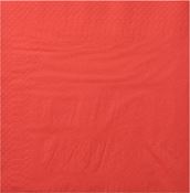 Serviette papier 39X39 rouge 2 plis colis de 1800