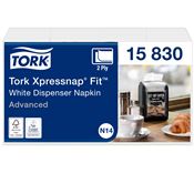 Serviettes Tork N14 blanches enchevetrees jetable colis 4320