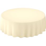 Nappe evolin ronde 240 cm creme paquet de 10