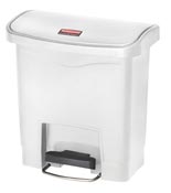 Poubelle Slim Jim Rubbermaid 15 L blanc