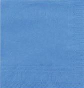 Serviette papier cocktail bleu azur CGMP 20X20 les 1800