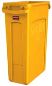 Collecteur Rubbermaid Slim Jim Jaune  87 litres