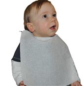 Bavoir jetable bébé ouate blanc 45gr/m2 petit modèle les 1000