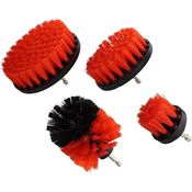 Kit 4 brosses poils dur pour perceuse