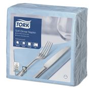 Serviette papier Tork bleu ciel 39x39 3 plis  colis de 1200