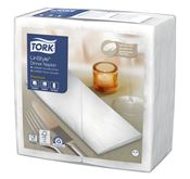 Serviette Tork Linstyle dinner blanche les 700