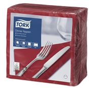 Serviette papier Tork 39x39 2 plis bordeaux colis de 1800