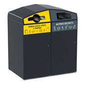 Poubelle caréné trirok 2x240L