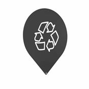 Plaque signalétique poubelle Trinox recyclables