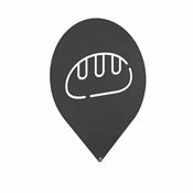 Plaque signalétique poubelle Trinox pain