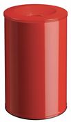 Poubelle anti-feu 90L rouge Rossignol