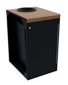 Poubelle de tri selectif 90L Alitri marron