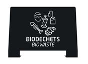 Plaque signalétique poubelle alitri biodechets