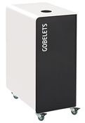 Poubelle de tri sélectif à roulettes 90L gobelets cubatri