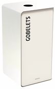 Poubelle de tri sélectif 75L gobelets cubatri blanc
