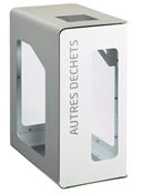Poubelle de tri sélectif vigipirate 90L autres déchets cubatri blanc