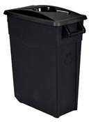 Poubelle de tri selectif 65L noir