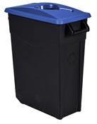 Poubelle de tri selectif 65L bleu