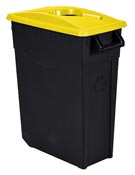 Poubelle de tri selectif 65L jaune