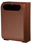 Poubelle murale exterieure Rossignol 30 L effet corten