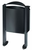 Poubelle cendrier pied exterieure 40 L Rossignol anthracite mat