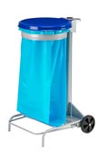 Poubelle de cuisine collecroule HACCP couvercle bleu 110 litres