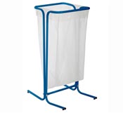Support sac poubelle 110 litres sur pieds bleu
