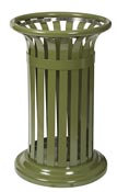 Poubelle exterieure tulipe Rossignol 60L vert olive