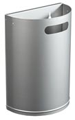 Poubelle murale decrochable Rossignol 20L gris metal