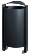 Poubelle exterieure 100 L Rossignol Arkéa anthracite mat 