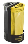 Support sac tri sélectif extérieur jaune gris Rossignol