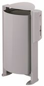 Poubelle borne canine Rossignol 100L gris alu