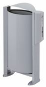 Poubelle borne canine Rossignol 60L gris alu